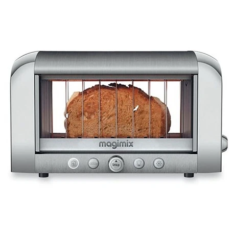 Magimix Toaster Vision Panoramique Chrome 11538 1 Magimix Toaster Vision Panoramique Chrome 11538