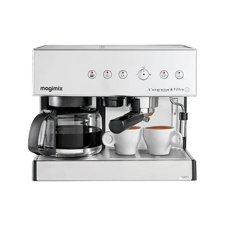 Magimix Cafetière Expresso Et Filtre Automatic Chrome Mat 1,4 L 11423 1 Magimix Cafetière Expresso Et Filtre Automatic Chrome Mat 1,4 L 11423