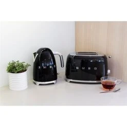 Smeg Toaster 2 Fentes Noir 950 W TSF01BLEU -Maison Cuisine 70280 3 5 Toaster 2 fentes noir 950 W TSF01BLEU Smeg