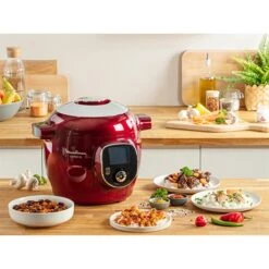 Moulinex Multicuiseur électrique Intelligent Cookéo 6 L 1600 W Rouge -Maison Cuisine 711015 2 1 Multicuiseur electrique intelligent Cookeo 6 L 1600 W rouge Moulinex