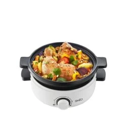 Tajine électrique Céramique 4 Personnes 1000 W Blanc -Maison Cuisine 714004 3 1 Tajine electrique ceramique 4 personnes 1000 W blanc Simeo