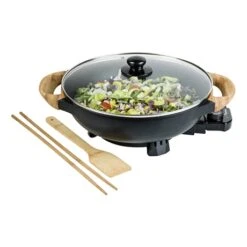 Bestron Wok électrique Avec Couvercle En Verre 1500 W -Maison Cuisine 728059 4 1 Wok electrique avec couvercle en verre 1500 W Bestron