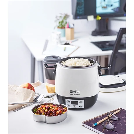 Lunch Box électrique Programmable 1,5 L 300 W Blanc Et Noir 4 Lunch Box électrique Programmable 1,5 L 300 W Blanc Et Noir – Image 4