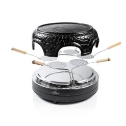 Bestron Four à Pizza électrique 6 Personnes Pizzetteria 860 W Noir -Maison Cuisine 740068 2 1 Four a pizza electrique 6 personnes Pizzetteria 860 W noir Bestron