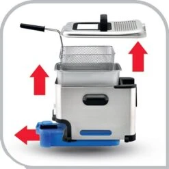 Friteuse Semi-pro Oleo Clean Inox FR804000 8 Friteuse Semi-pro Oleo Clean Inox FR804000 -Maison Cuisine 75059 3 2 Friteuse semi pro Oleo Clean inox FR804000 Seb