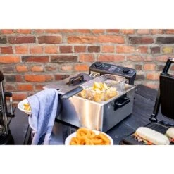 LIVOO Friteuse Double 2 X 3 L Inox DOC217 -Maison Cuisine 758001 4 2 Friteuse double 2 x 3 L inox DOC217 Livoo