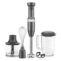 Mixeur Plongeant 5 Vitesses 180 W Noir Mat Kitchenaid 5KHBV83EBM