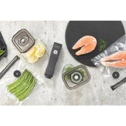 Caso Pompe De Mise Sous Vide électrique Vacu One Touch Eco-Set Avec Accessoires -Maison Cuisine 760363 3 1 Pompe de mise sous vide electrique Vacu One Touch Eco Set avec accessoires Caso