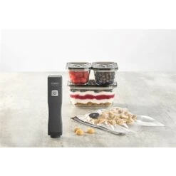 Caso Pompe De Mise Sous Vide électrique Vacu One Touch Eco-Set Avec Accessoires -Maison Cuisine 760363 4 1 Pompe de mise sous vide electrique Vacu One Touch Eco Set avec accessoires Caso