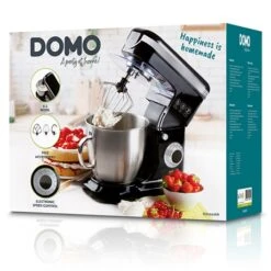 Domo Robot Pâtissier 6 L 1200 W DO1023KR Noir -Maison Cuisine 761026 2 2 Robot patissier 6 L 1200 W DO1023KR noir Domo