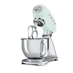 Smeg Robot Sur Socle Vert D'eau 800 W SMF02PGEU -Maison Cuisine 761041 2 1 Robot sur socle vert d eau 800 W SMF02PGEU Smeg