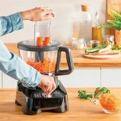 Moulinex Robot Double Force 1000 W FP821811 Noir -Maison Cuisine 761058 2 2 Robot double force 1000 W FP821811 noir Moulinex