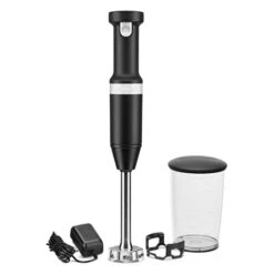 KitchenAid Mixeur Plongeant Sans Fil Noir 5KHBBV53EBM