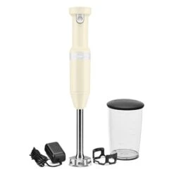 KitchenAid Mixeur Plongeant Sans Fil Crème 5KHBBV53EAC