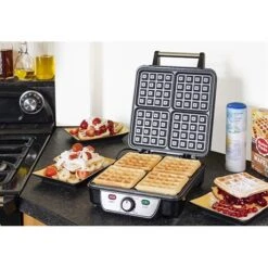 Bestron Gaufrier XXL 1100 W ASW281 8 Bestron Gaufrier XXL 1100 W ASW281 -Maison Cuisine 780000 3 1 Gaufrier XXL 1100 W ASW281 Bestron