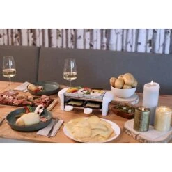 LIVOO Appareil à Raclette 2 Personnes Blanc 350 W DOC156W -Maison Cuisine 780096 4 3 Appareil a raclette 2 personnes blanc 350 W DOC156W Livoo