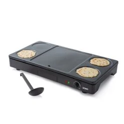 Domo Gourmet-Set Wok Grill Et Crêpes 1000 W DO8712W -Maison Cuisine 780185 2 3 Gourmet Set wok grill et crepes 1000 W DO8712W Domo