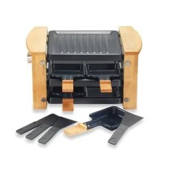 Raclette Grill 4 Poêlons 650 W Bois -Maison Cuisine 780191 2 1 Raclette grill 4 poelons 650 W bois Kitchen Chef Professional