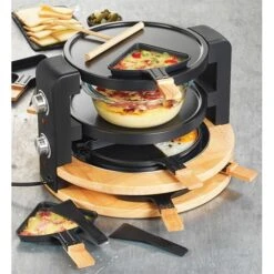 Raclette Ronde Multifonction 10 Poêlons 1500 W -Maison Cuisine 780193 2 1 Raclette ronde multifonction 10 poelons 1500 W Kitchen Chef Professional