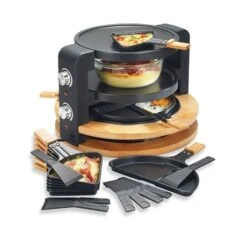 Raclette Ronde Multifonction 10 Poêlons 1500 W -Maison Cuisine 780193 4 1 Raclette ronde multifonction 10 poelons 1500 W Kitchen Chef Professional