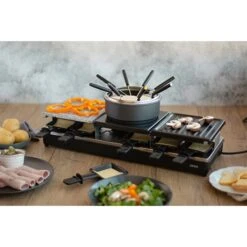 LIVOO Appareil à Raclette Fondue 12 Personnes 1650 W -Maison Cuisine 780211 3 3 Appareil a raclette fondue 12 personnes 1650 W Livoo