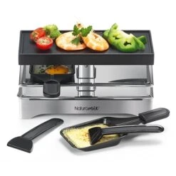Appareil à Raclette électrique 2 Poêlons 440 W -Maison Cuisine 780252 2 1 Appareil a raclette electrique 2 poelons 440 W Naturamix