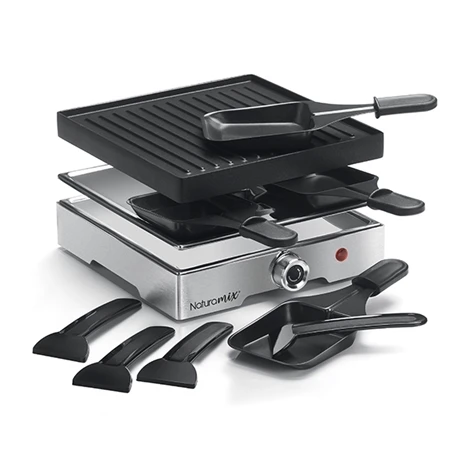 Appareil Raclette-gril électrique 4 Poêlons 750 W 2 Appareil Raclette-gril électrique 4 Poêlons 750 W – Image 2