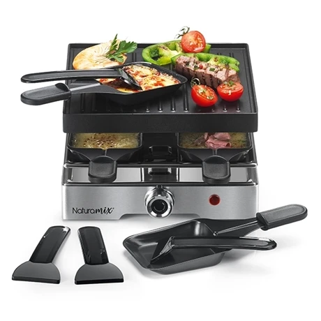 Appareil Raclette-gril électrique 4 Poêlons 750 W 3 Appareil Raclette-gril électrique 4 Poêlons 750 W – Image 3