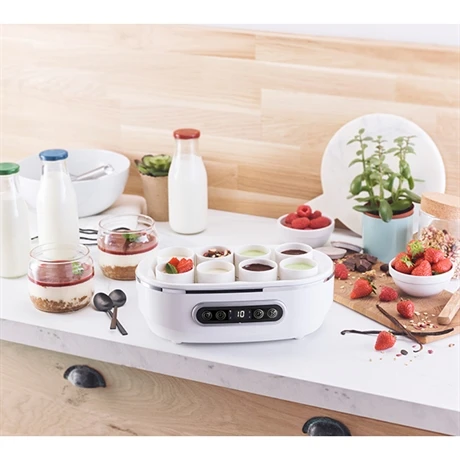 Yaourtière Automatique 4 Programmes 20 W Blanc Et Noir 4 Yaourtière Automatique 4 Programmes 20 W Blanc Et Noir – Image 4