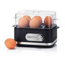 Cuiseur à œufs électrique 6 œufs 400 W Noir